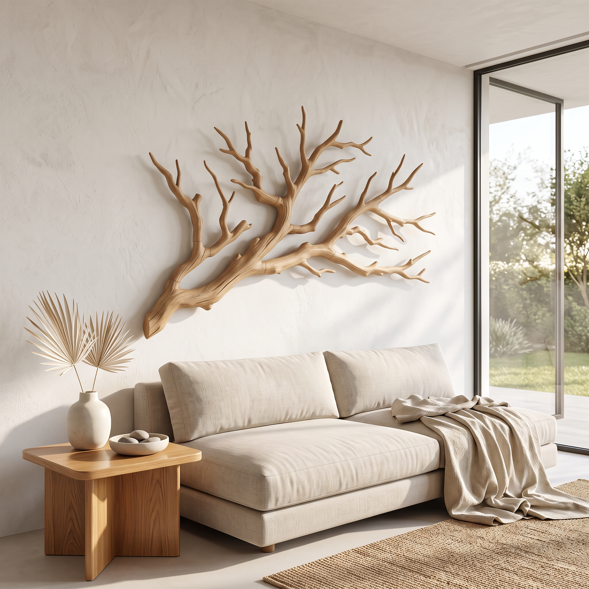 Rustic Tree Branch Wooden Wall Decor For Bedroom Headboard Wall Art